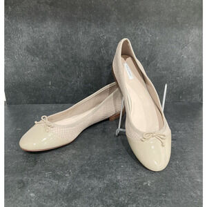 COLE HAAN Ballet Flats 9.5 B Womens Shoes Leather Sole Bow Classic Casual